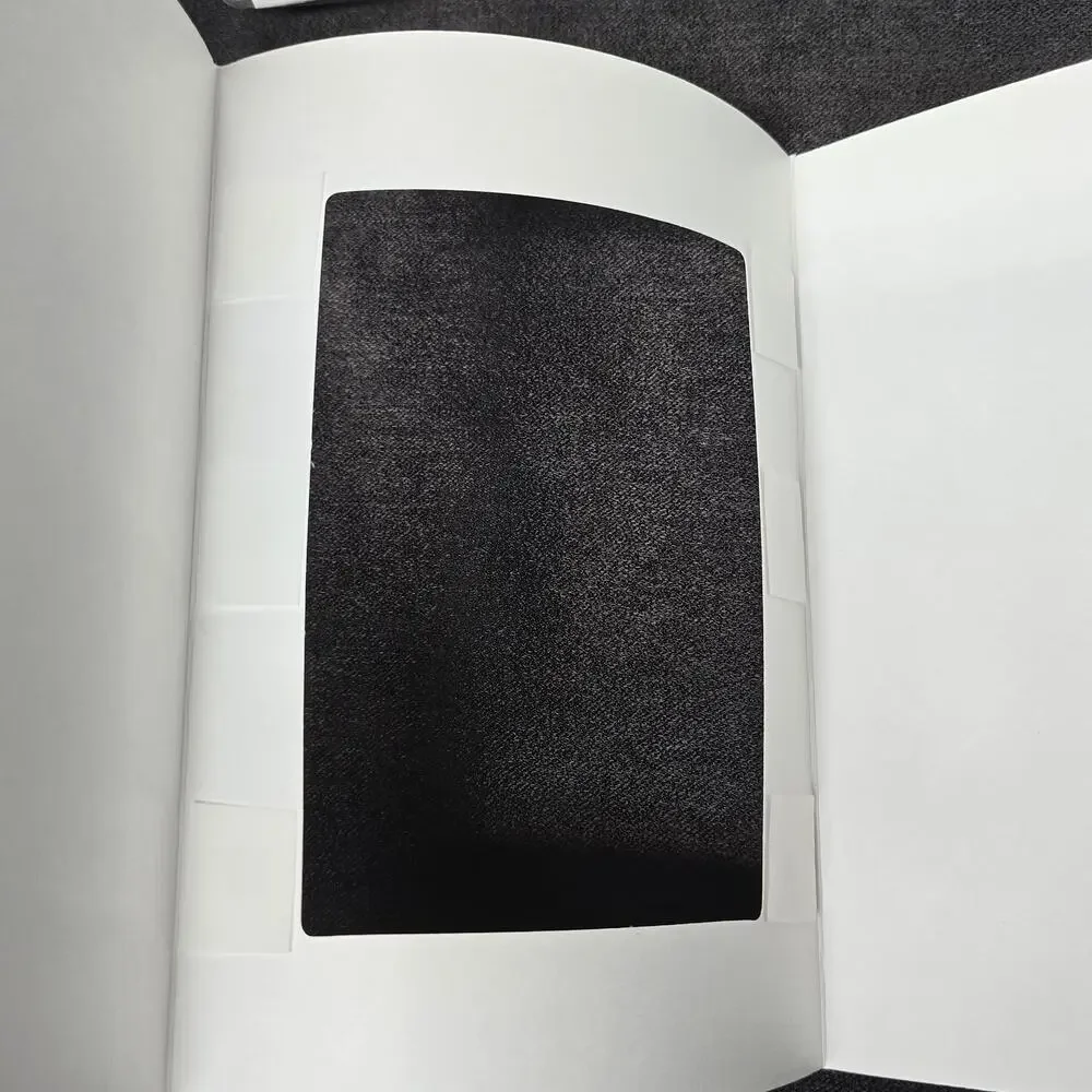 White Frame Card Cardstock Double Paper Adhesive Seal 5 1/8